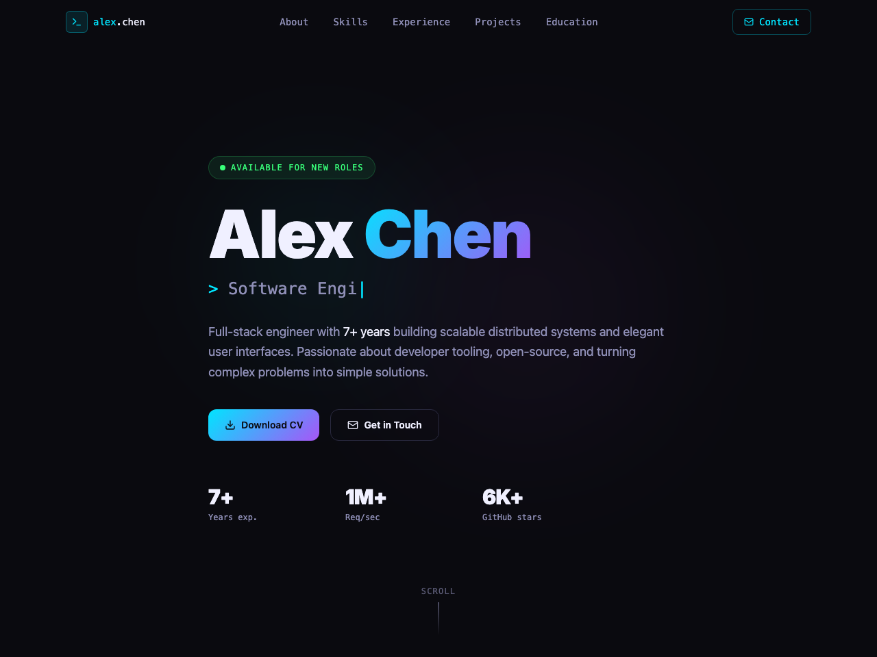 Personal Resume preview